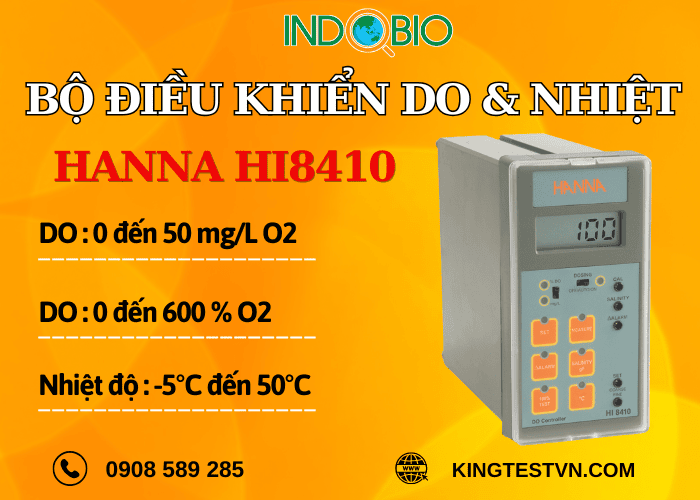 Bộ điều khiển nhiệt và oxy hòa tan HI8410